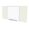 Ghent Combo Whiteboard/Bulletin, Mag Por/Vnyl, Styl D, 4 ft H x 8 ft W, Ivory SPC48D-V-185 - alternate 1